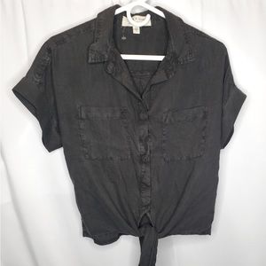 Cloth & stone nwot gray tencel top